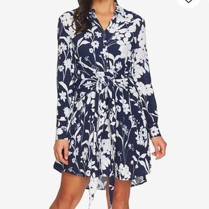 1.State Tie Front Shirtdress in Navy Yard size XL